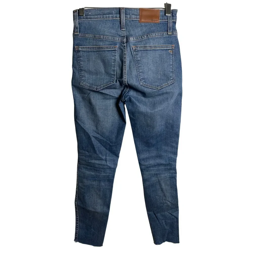 Madewell 10" High Rise Skinny Distressed Women Size 25 Jean - Picture 2 of 8